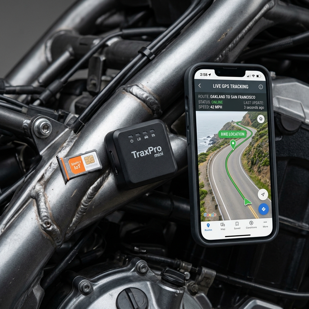 Mini Magnetic Real-Time GPS Tracker for Motorcycle & Car