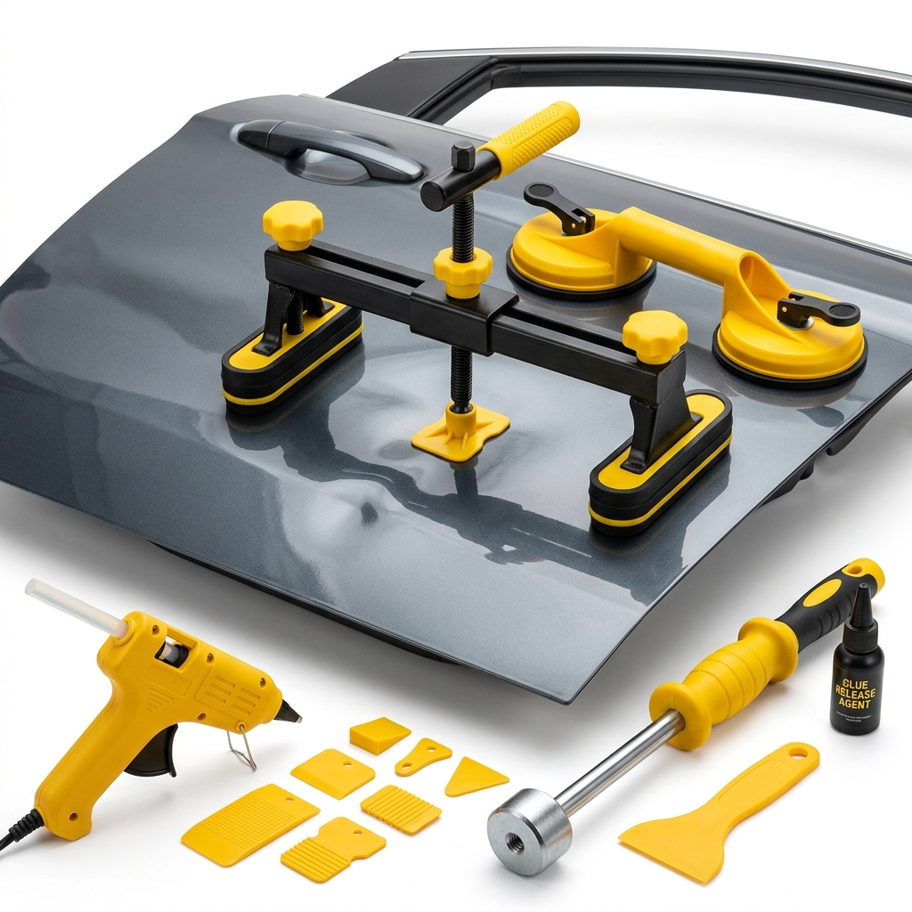 DIY Car Dent Puller & Dent Repair Suction Kit