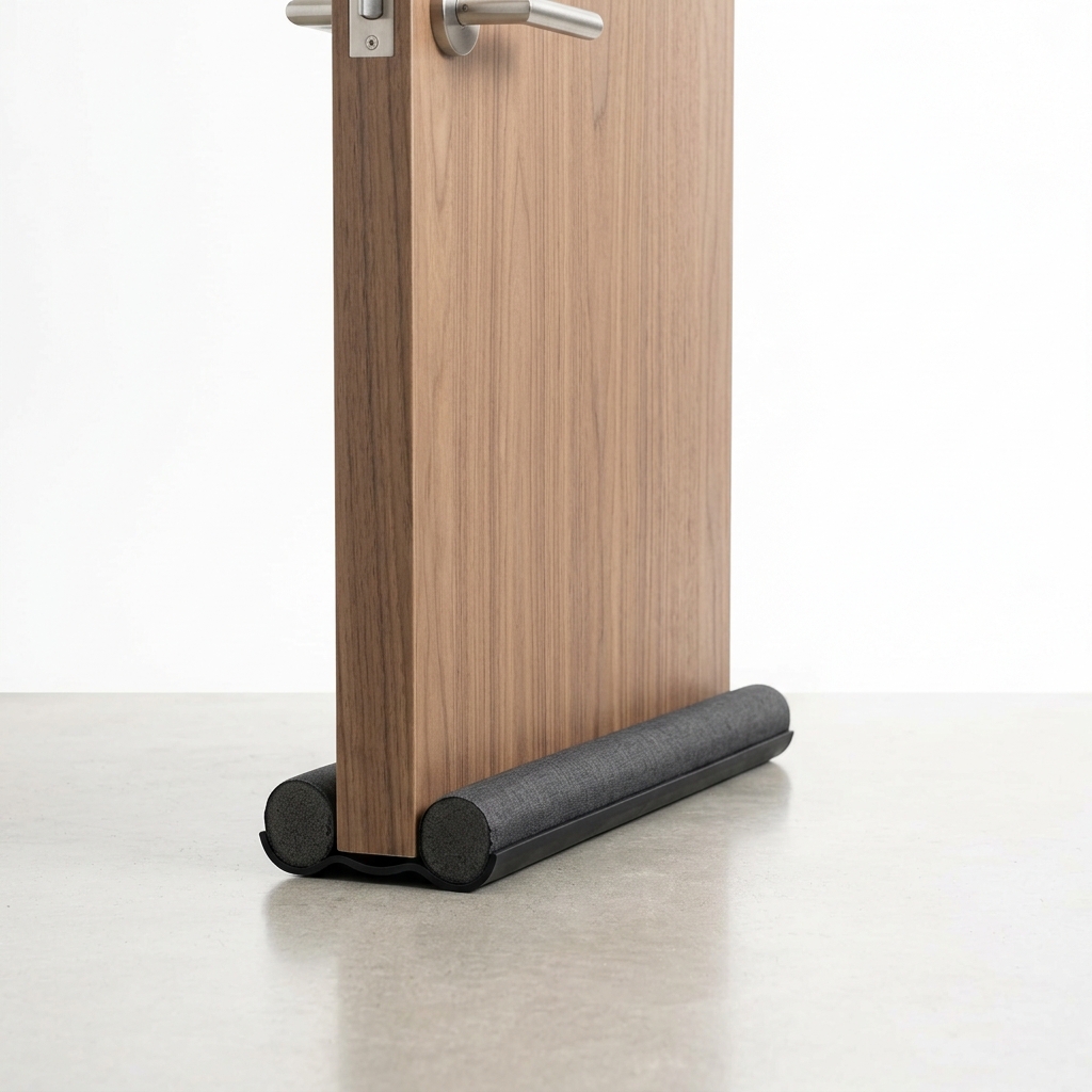 Twin Door Draft Stopper & Bottom Sealing Strip (Soundproof, Dust & Insect Guard)