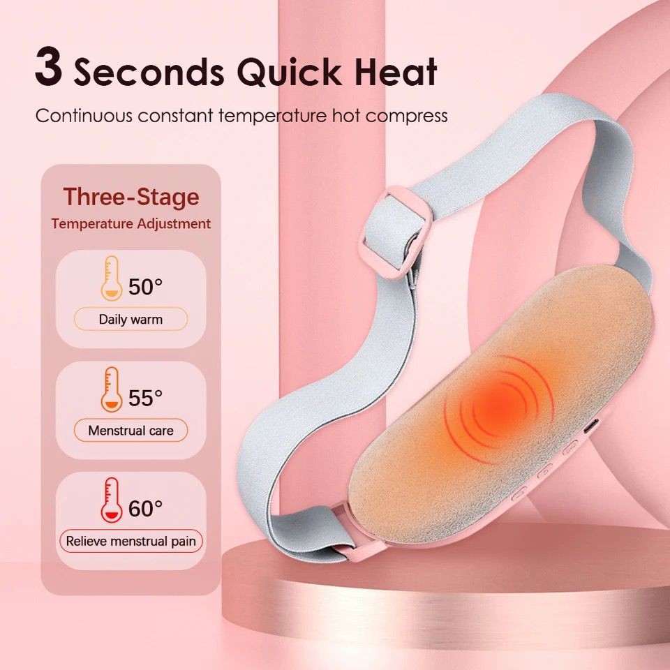 Electric Menstrual Cramp Heating Belt (Vibration Massage Pad)