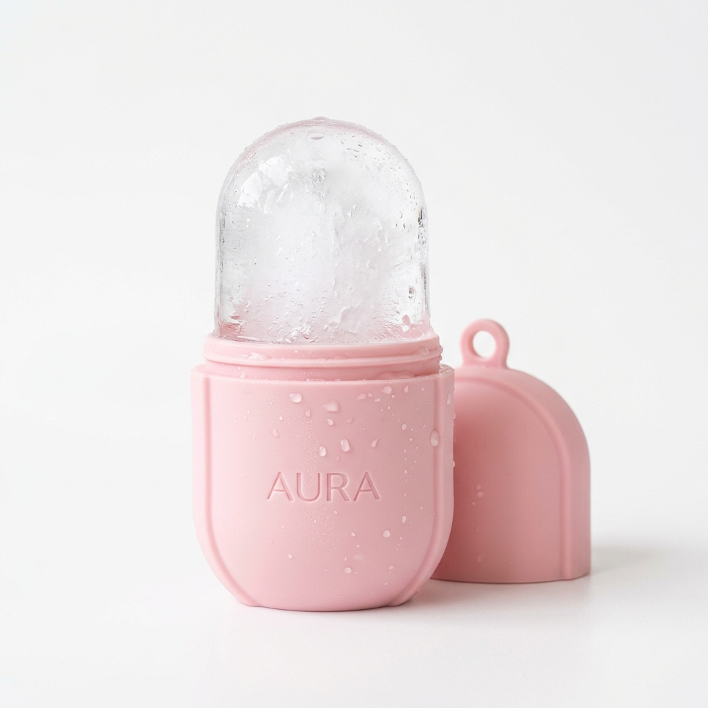 Silicone Facial Ice Roller Cube for Face Puffiness, Acne & Jawline Contouring