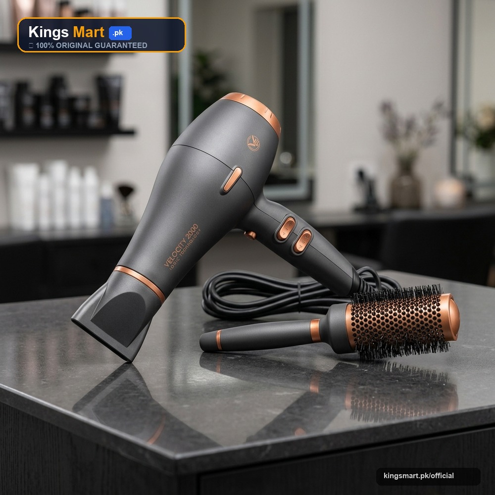 High-Power Professional Ionic Salon Hair Dryer (2000W Hot & Cool Wind)
