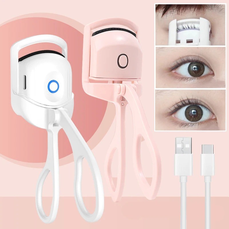 Smart Rechargeable Electric Heated Eyelash Curler (Quick Styling)