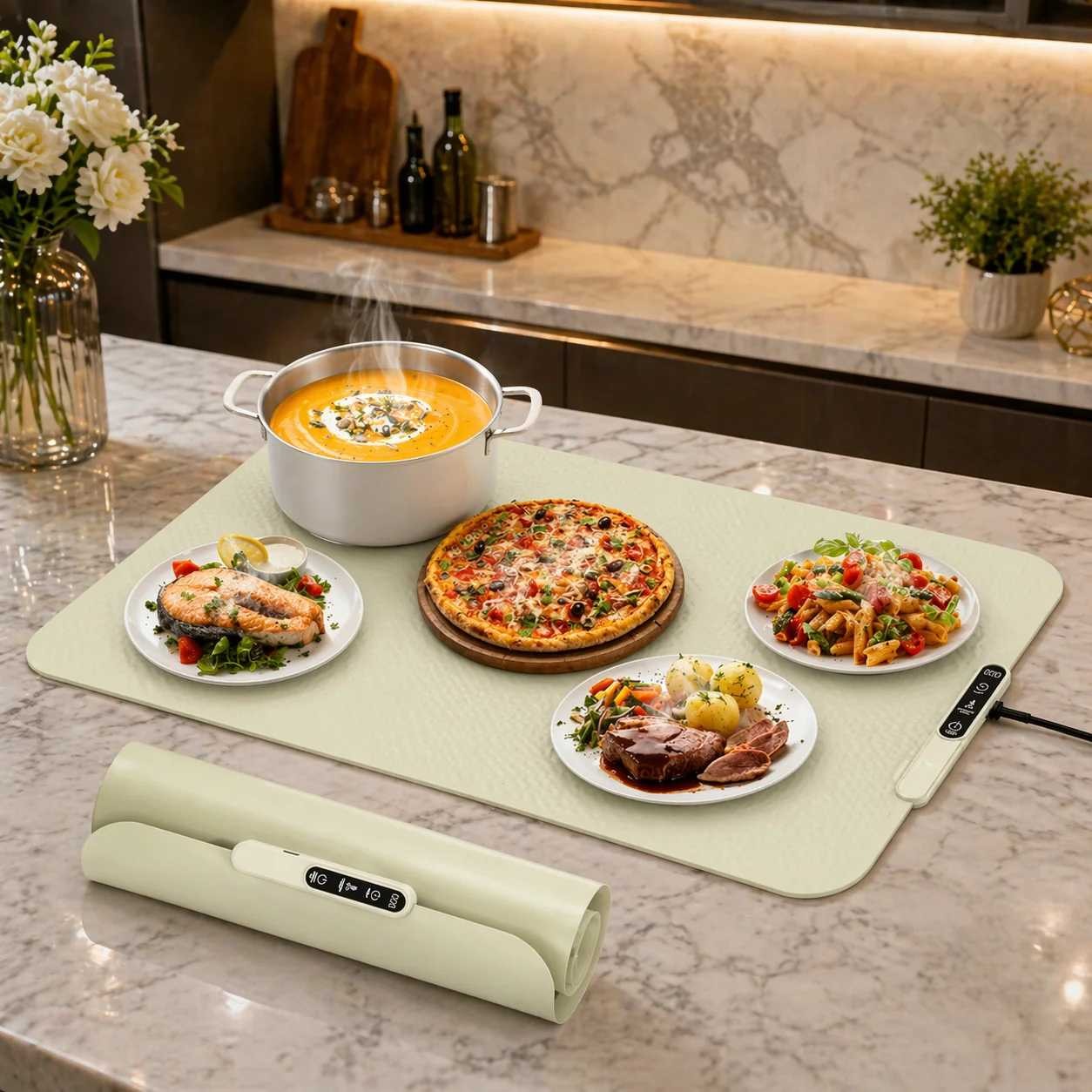 Silicone Rollable Electric Food Warming Board (Buffet Hot Plate)
