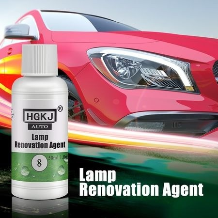 HGKJ-8 Car Headlight Restoration & Yellowing Repair Agent (50ml Crystal Clear Shine)