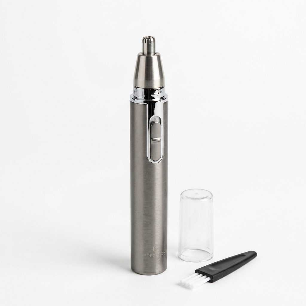 Electric Nose & Ear Hair Trimmer (Painless Rotary Dual-Blade Epilator)