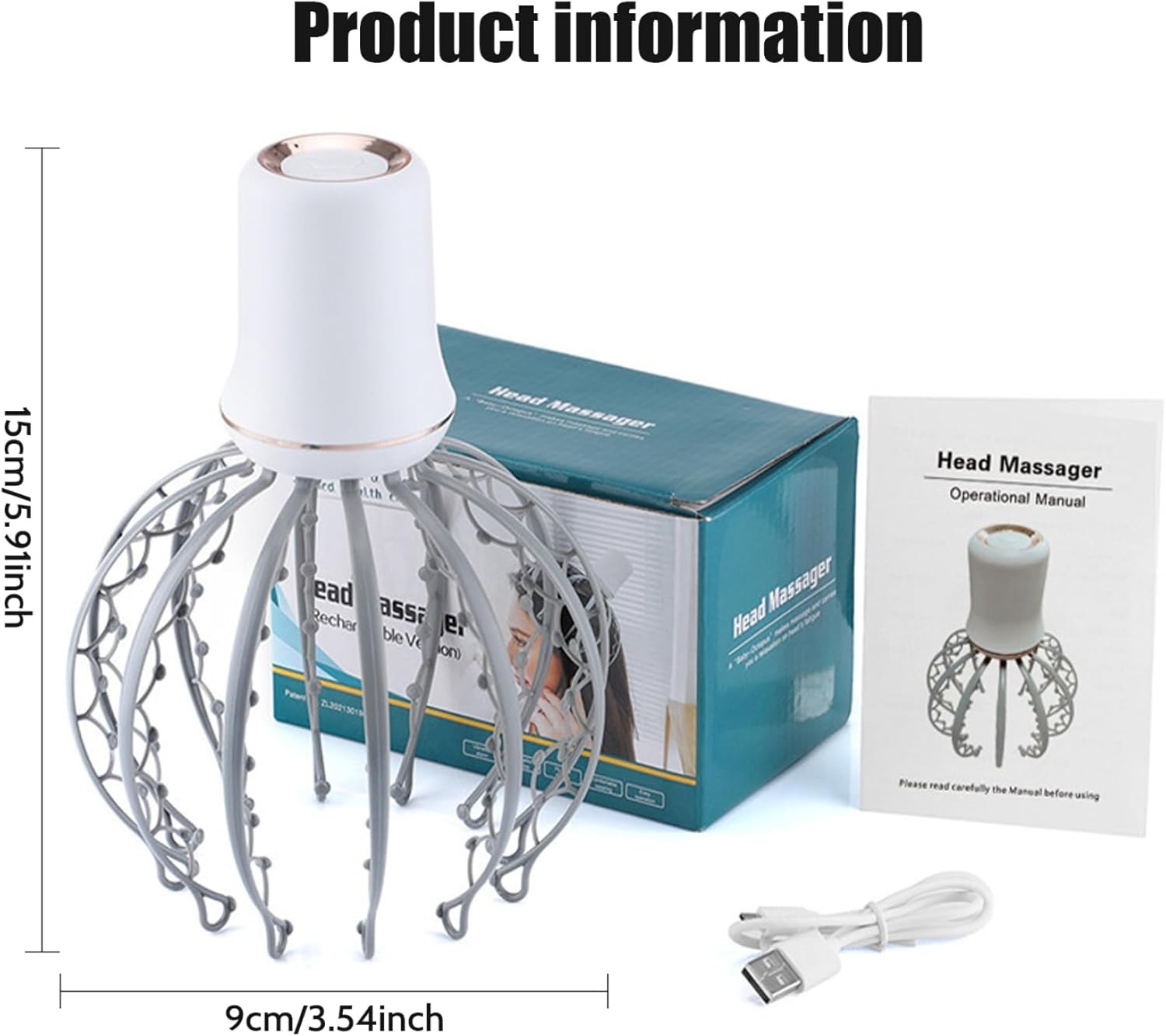 Electric Octopus Scalp Massager (Head Claw Stress Reliever)