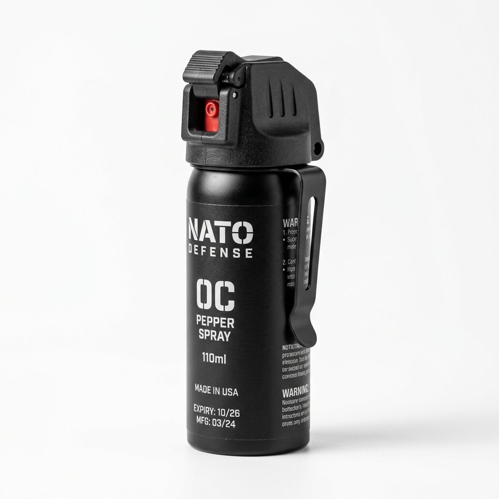 Self-Defense Pepper Spray 110ml (NATO Police Strength Tactical Safety Spray)
