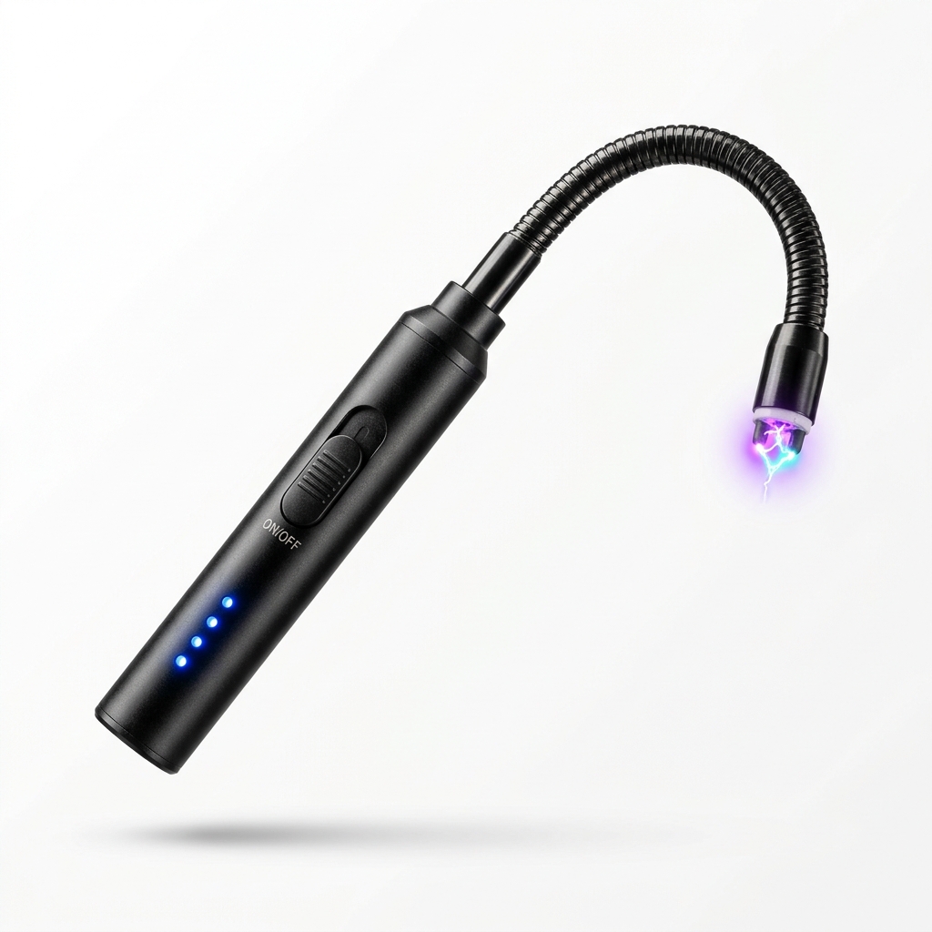 USB Rechargeable Flameless Plasma Arc Kitchen Lighter (360° Flexible Long Neck)