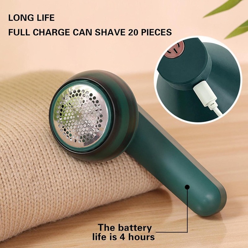 Rechargeable Electric Lint Remover & Fabric Fuzz Shaver (For Sweaters, Coats & Blankets)