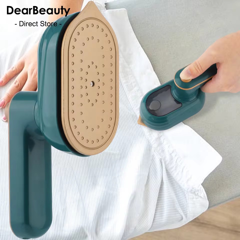 Mini 180° Rotatable Handheld Steam Iron (Foldable Wet & Dry Travel Garment Steamer)