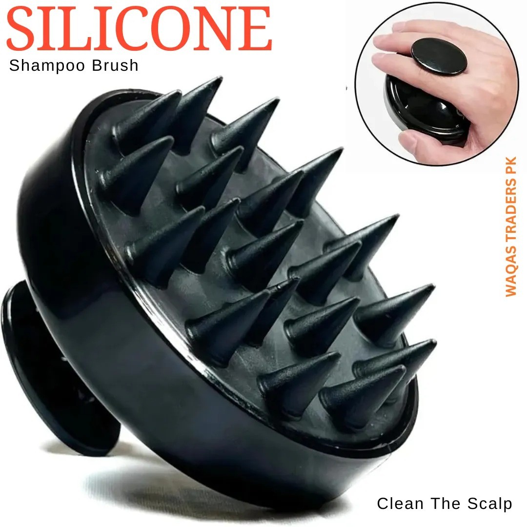 Soft Silicone Scalp Massager & Anti-Dandruff Shampoo Brush