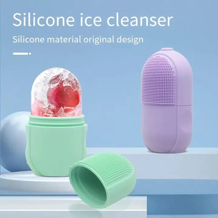 Silicone Facial Ice Roller (Skin Glow, Puffiness Reduction & Pore Tightener)