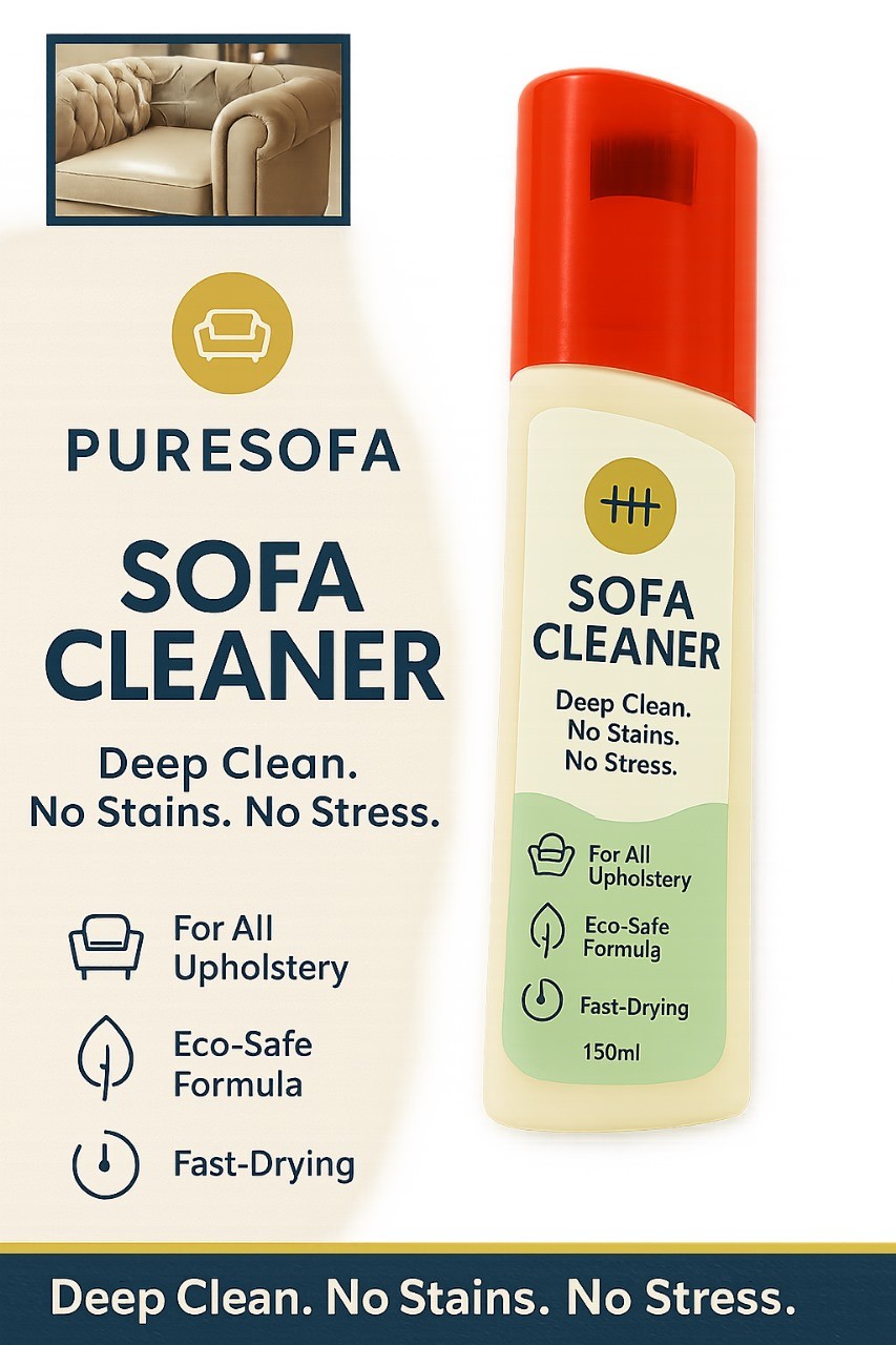 Puresofa Deep Cleaning Fabric & Upholstery Stain Remover Foam Spray (150ml)