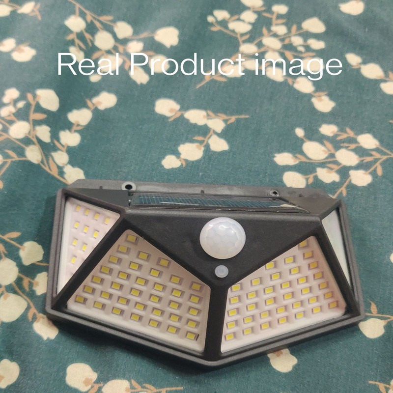 100 LED Outdoor Solar Motion Sensor Security Wall Light (Wide Angle 3 Modes Waterproof)
