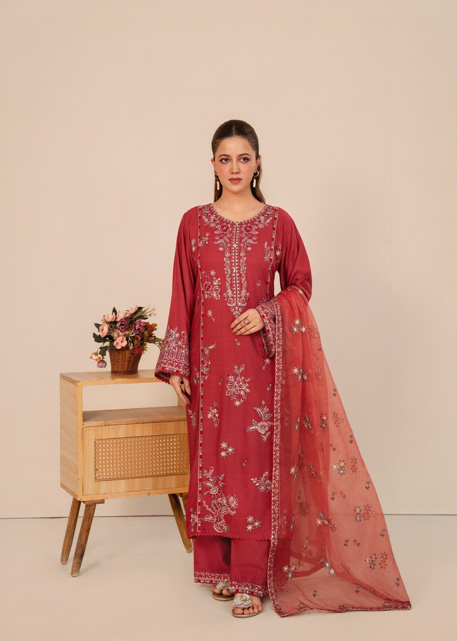 Dusty Rose 3pcs Stylish Collection