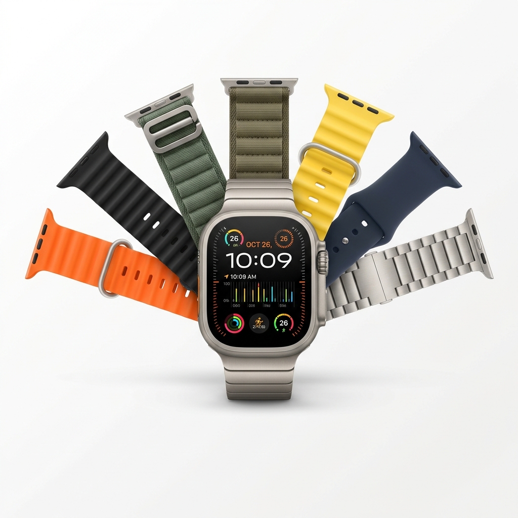Ultra Smartwatch 7-in-1 Deluxe Strap Gift Set (with Bluetooth Calling & Silicone Watch Case)